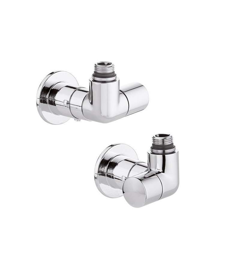 Paire de robinets high-style double équerre Caleffi 4003-4004