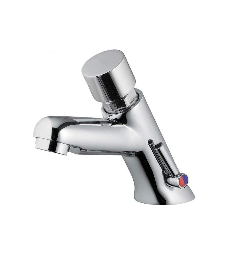 Timed basin mixer with mixing by side lever Idral Modern 08212
