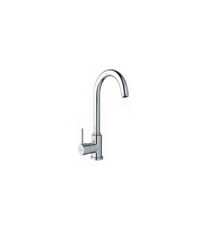 Kitchen sink mixer with swiveling spout for campers and boats Elka Bambu 4010