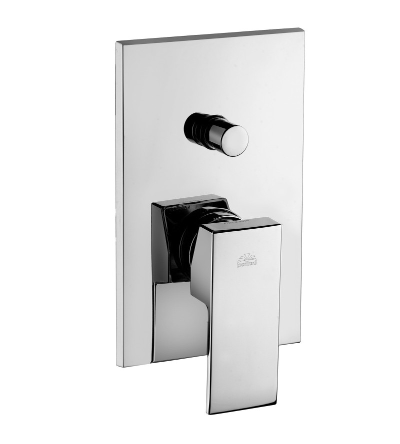 Built-in shower mixer with diverter and lever in ABS Paffoni ELLE EL015CR