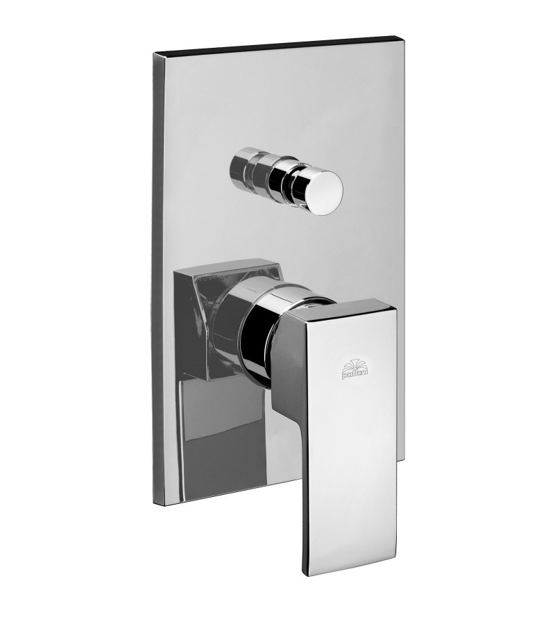 Built-in shower mixer with diverter Paffoni Level LES015CR