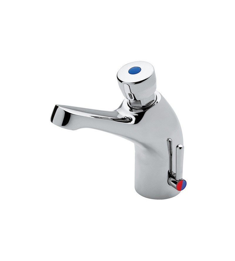 Timed washbasin mixer with push button Idral Classic 08012
