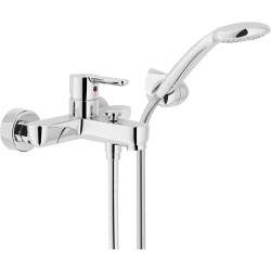Exposed bath mixer with tap...