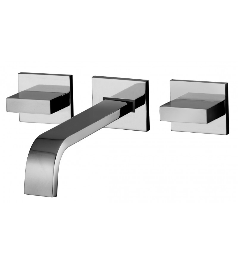 Battery basin mixer with wall spout Paffoni LEVEL LEP003