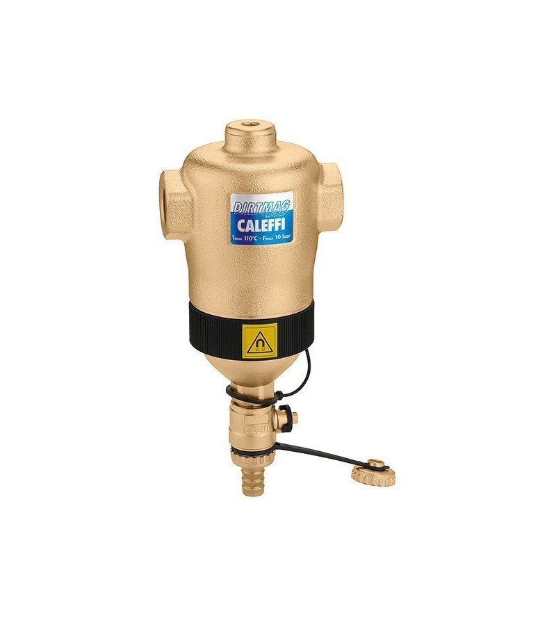 Dirt separator with magnet and female threaded connections without insulation Caleffi 54630