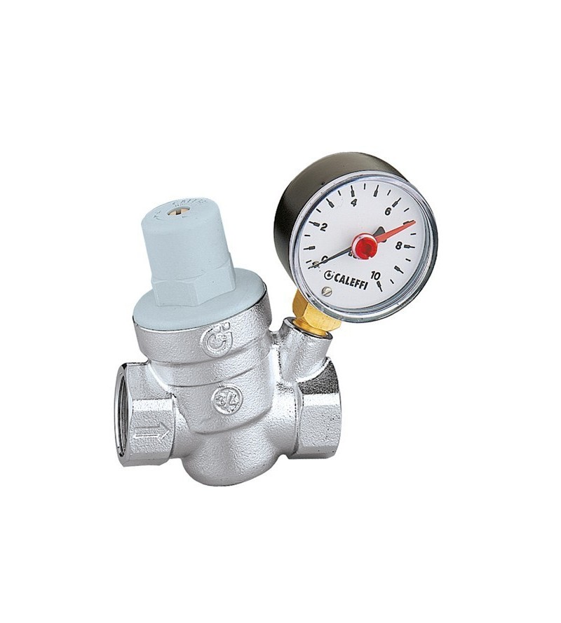 Inclined pressure reducer with manometer and removable cartridge Caleffi 5332