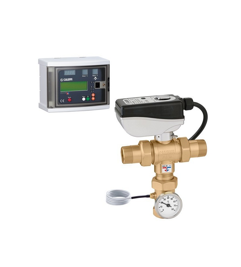Electronic mixer with programmable thermal disinfection LEGIOMIX® Caleffi 6000