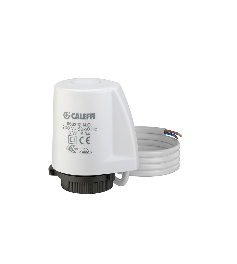 Electrothermal control without auxiliary microswitch Caleffi 656202-656204