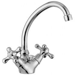 Double lever basin tap with...