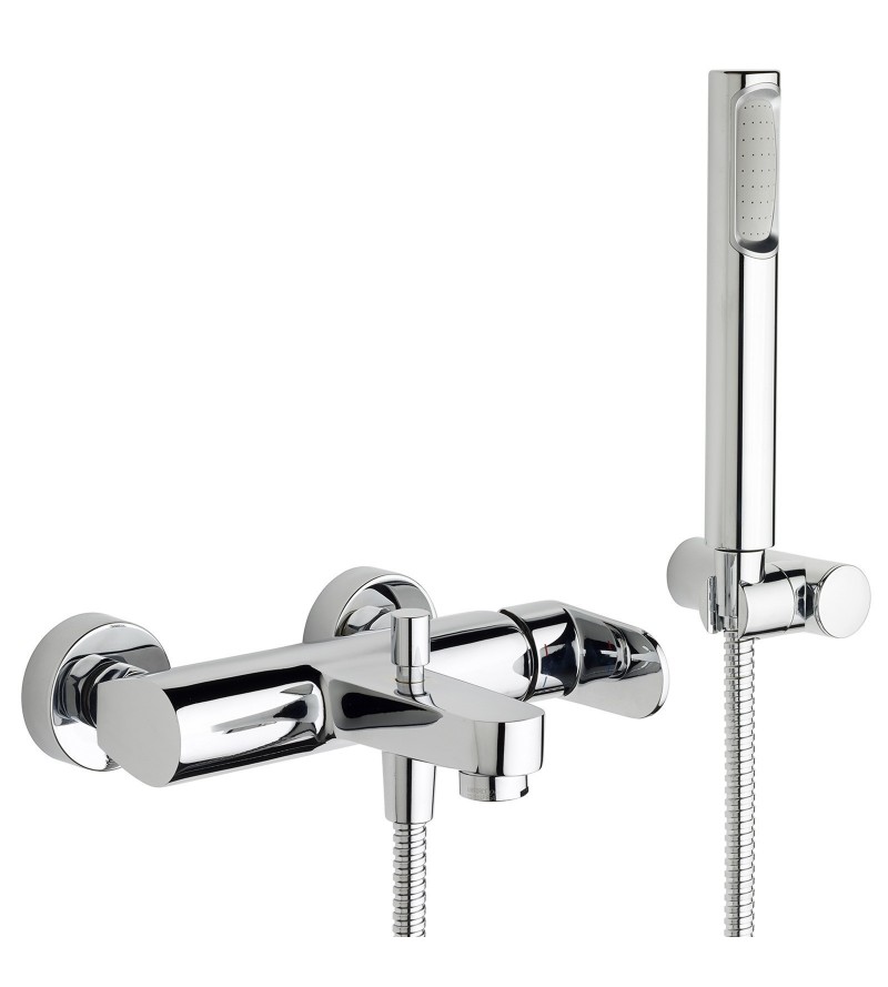 Exposed bath mixer with shower set Paffoni Candy CA023CR