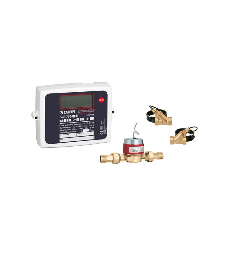 Direct heat meter for zone systems CONTECA® Caleffi 7504