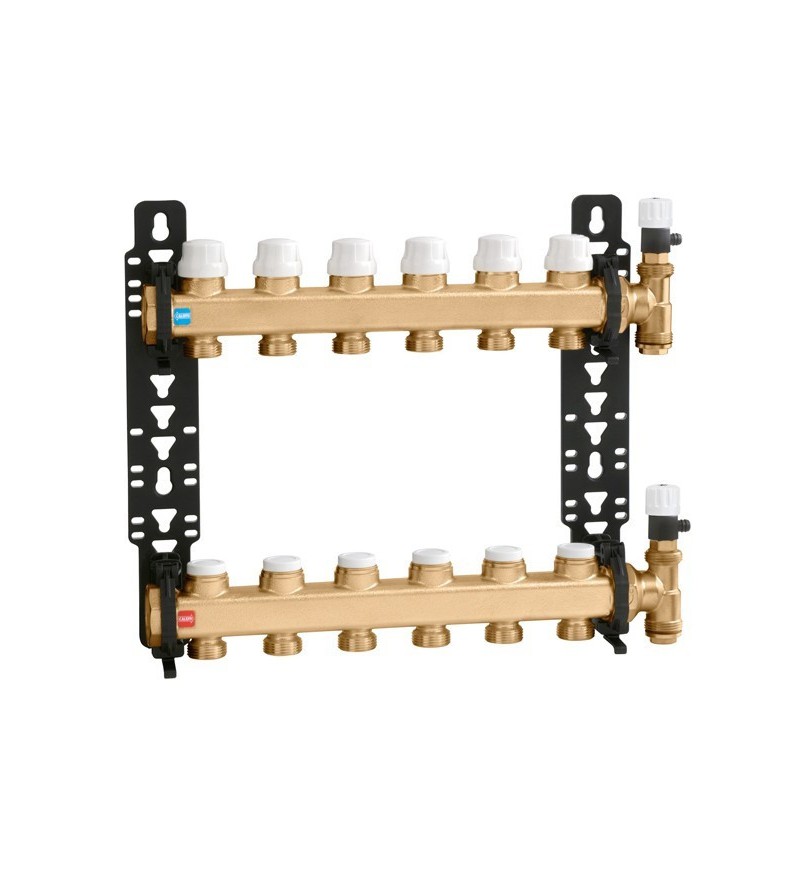 Manifold group with shut-off and pre-regulation valves Caleffi 662