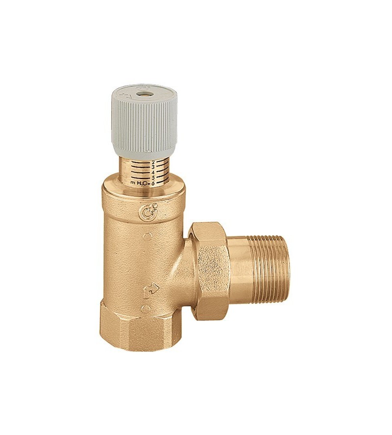 Adjustable differential by-pass valve with graduated scale Caleffi 519