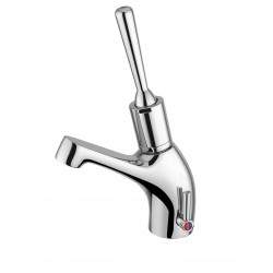 Timed washbasin mixer with...