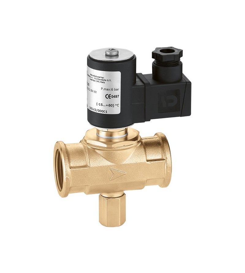 Normally closed gas solenoid valve Caleffi 8541