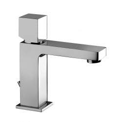 Basin mixer with cube lever...