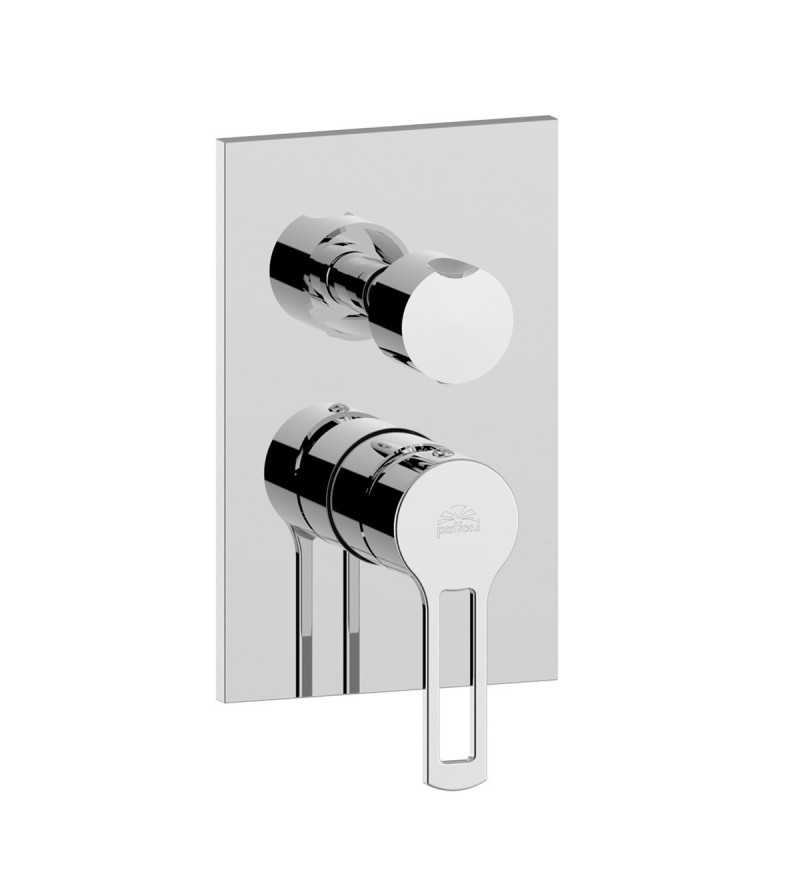 Built-in shower mixer 3 outlets in chrome color Paffoni Ringo RIN019CR