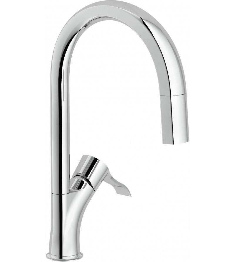 Sink mixer with pull-out kitchen shower Nobili Sofì SI98127CR
