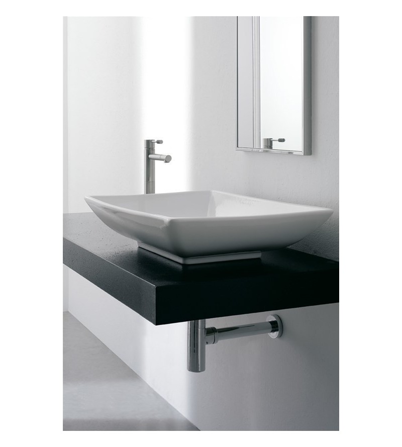 Lay-on washbasin Scarabeo Thin-Line Kylis 8046