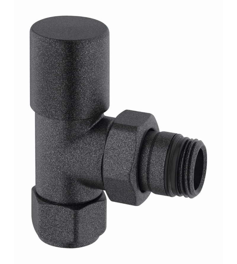 Angle valve with thermostatic option Black Anthracite ARTECLIMA 308NA