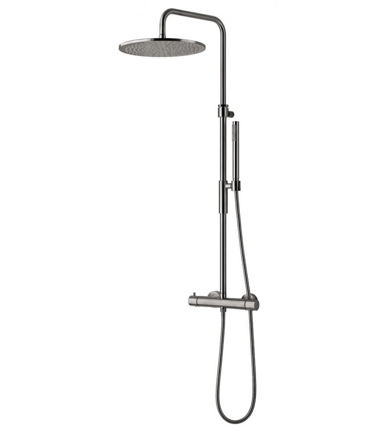 Thermostatic shower column with shower head Ø300 mm Paffoni ZCOL646KLIQCR