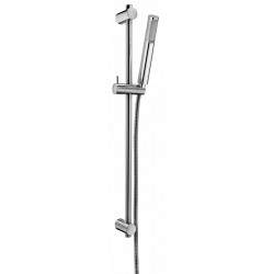 Adjustable shower rail with...