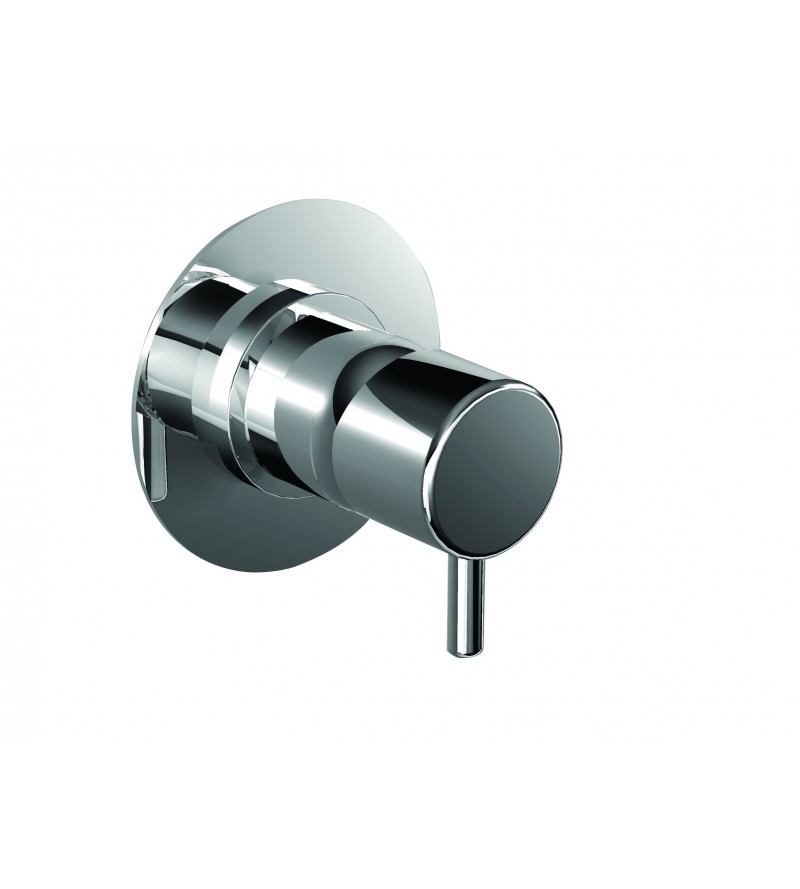 Built-in shower mixer with 1 outlet with plate Ø100 mm Ritmonio Reverso Q0BA6040CRL