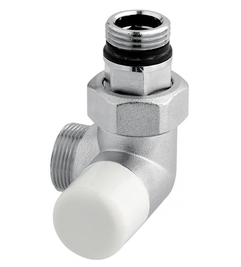 Right angle lockshield valve chrome color Arteclima 115