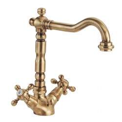 Double lever basin tap with...