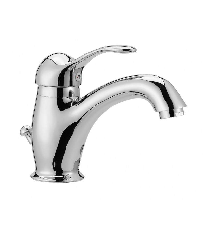 Basin mixer with classic style curved spout Porta & Bini Duna 70110CR