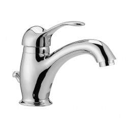 Washbasin mixer with curved...