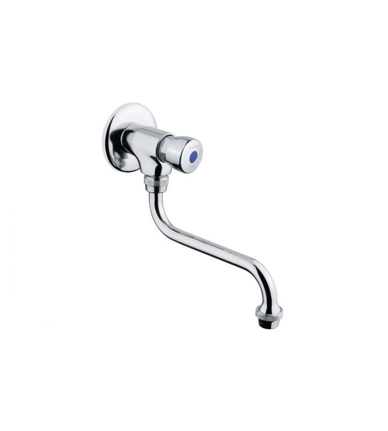 Wall mounted timed basin tap with swivel spout Idral Classic 08015/E