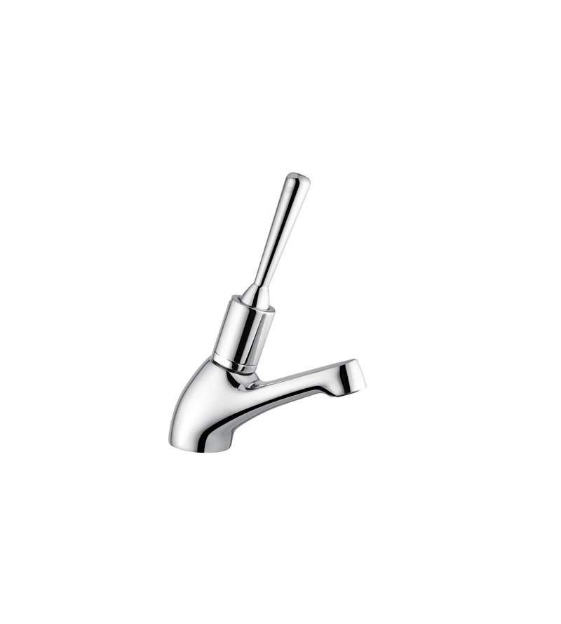Timed stop basin tap with anti-unscrewing lever Idral Classic 08011A-08011A/PM