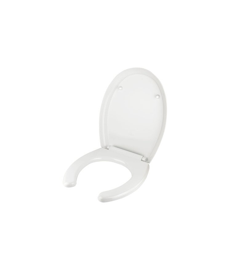 White thermoformed seat with front opening Idral Easy 11200/E