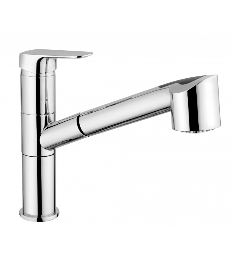 Kitchen sink mixer with 2-jet hand shower Paini Nove 09CR568