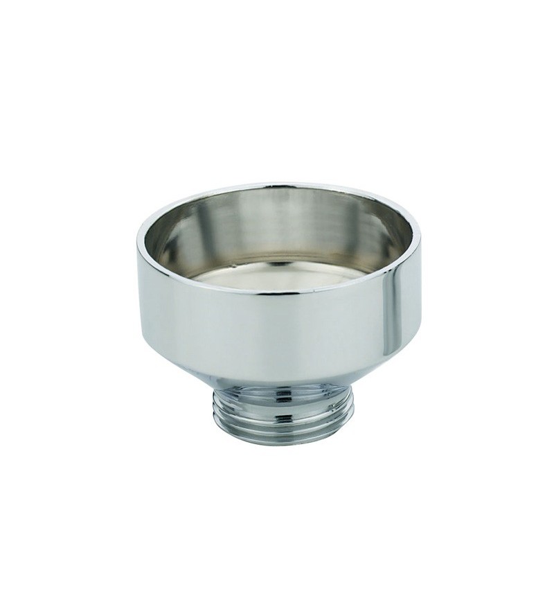 Straight cup for urinal in chromed brass Idral 0236