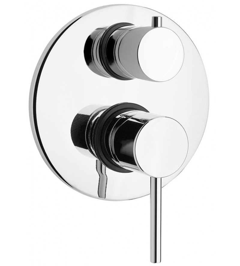 Built-in shower mixer with 2-way diverter Paini Cox 78CR6911
