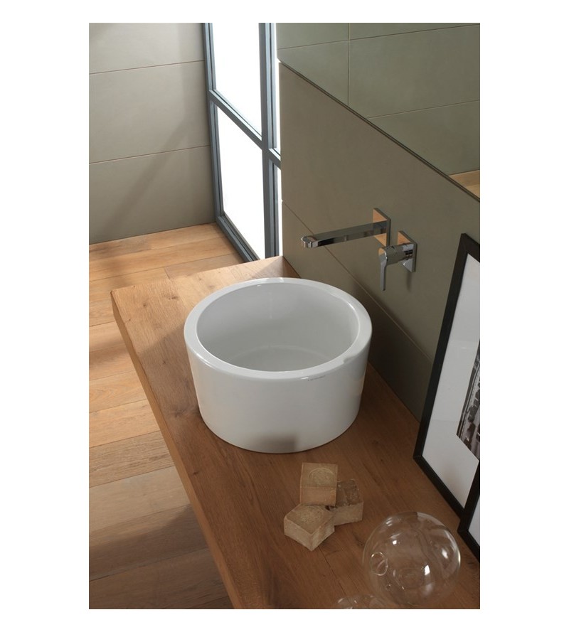 Lay-on washbasin Scarabeo Bucket 42 H22 8807