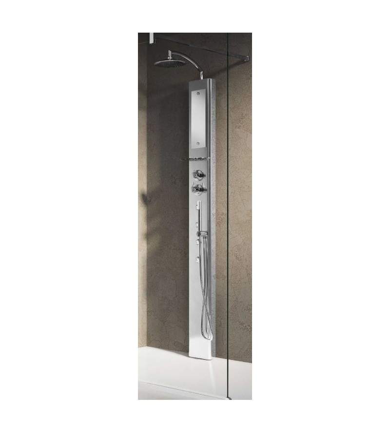Columna de ducha equipada en aluminio Novellini Think 1