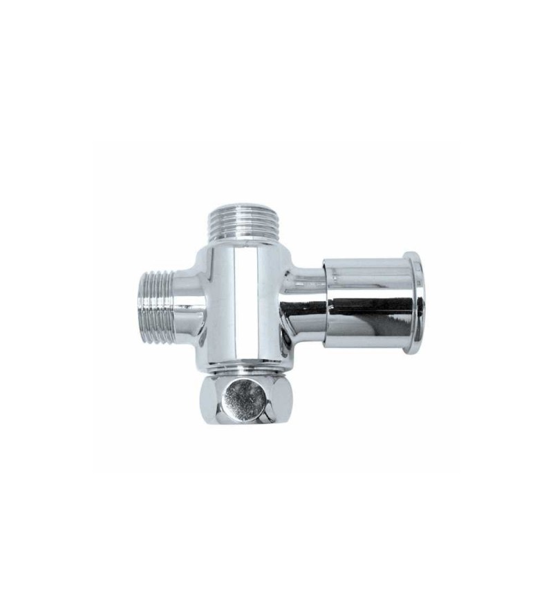 Three-way brass diverter valve 1/2"x 3/4" Bossini E61500