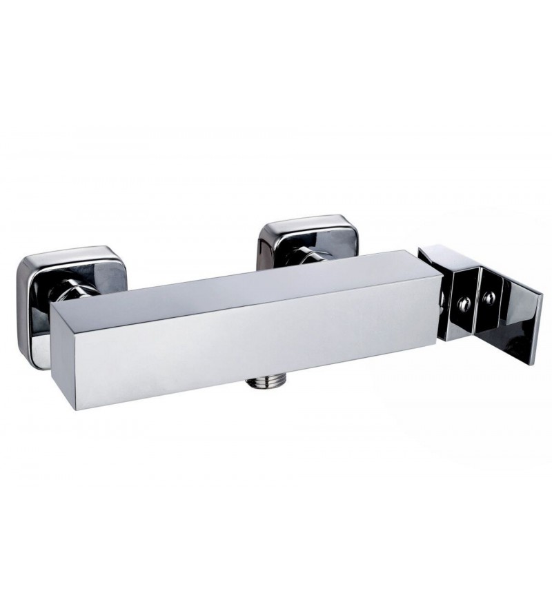 Square shower mixer with lower connection Damast 15295