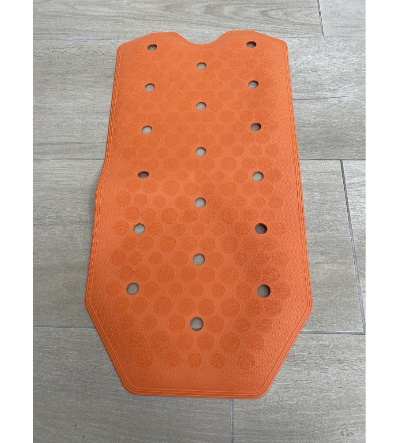 Orange Anti-slip bath and shower mat RIDAP Sissi 000485097