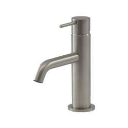 Wash basin mixer in brushed...