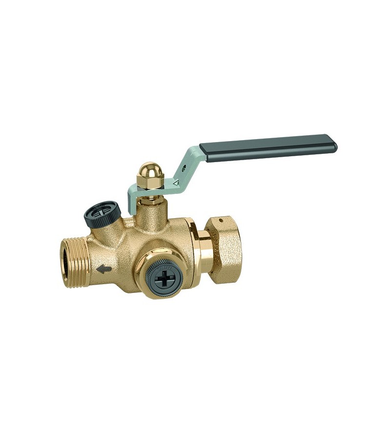 Anti-pollution check valve with built-in shut-off valve EA type Caleffi 324