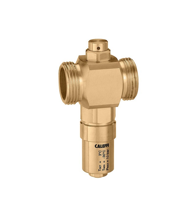 Antifreeze valve with brass body Caleffi 108 iStop®