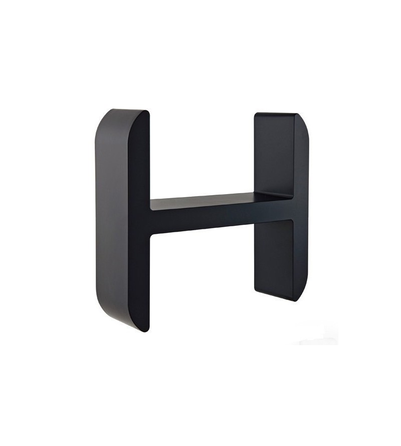 Shower holder for objects shaped H Damast Lettering