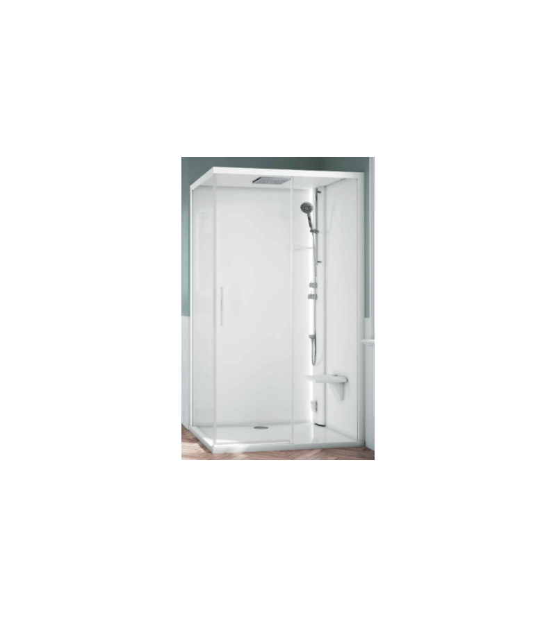 Asymmetric multifunction shower enclosure Novellini Glax 1 2.0 2P