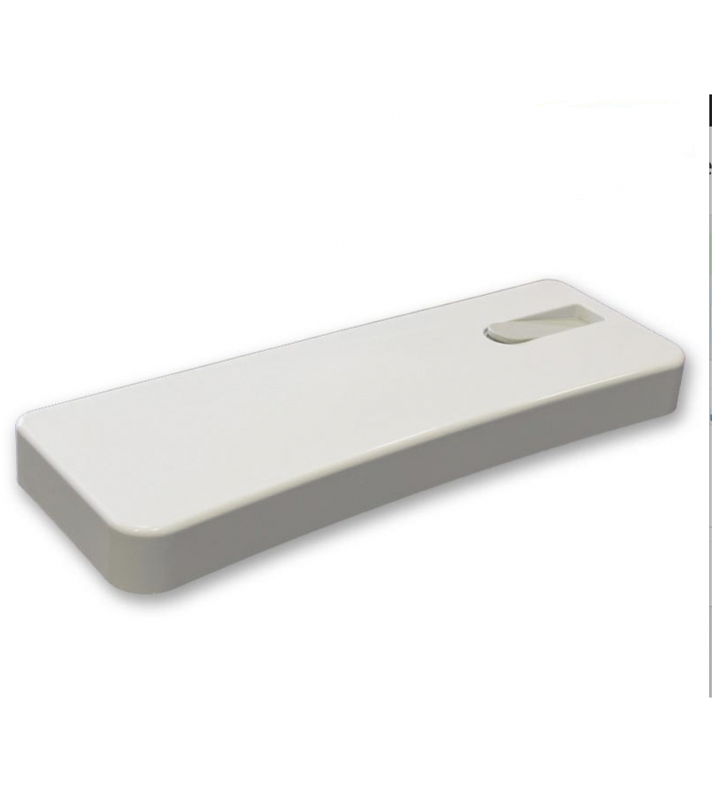 White cover with button for external toilet boxes Pucci Nova-Eco 80004010