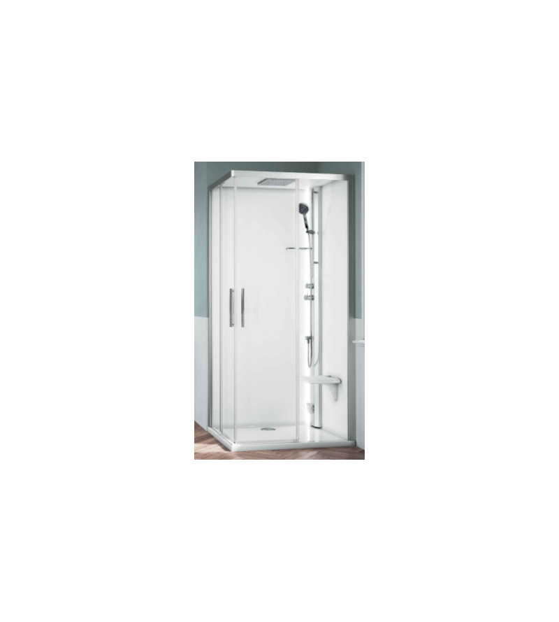Multifunctional asymmetrical shower enclosure Novellini Glax 1 2.0  A