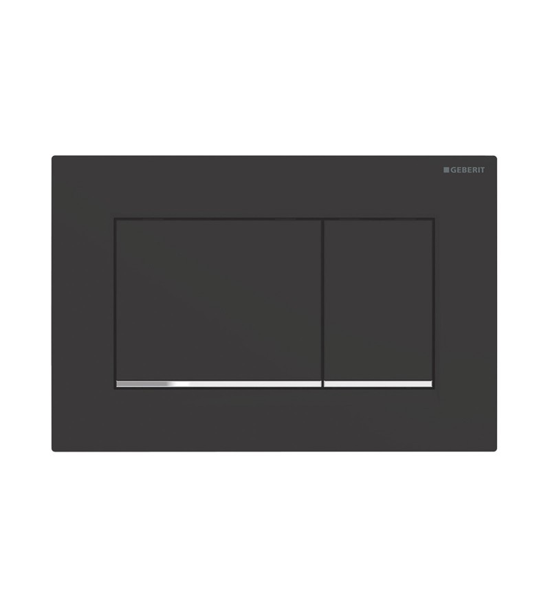Placa de accionamiento negra para enjuague de 2 cantidades Geberit Sigma 30 115.883.KM.1